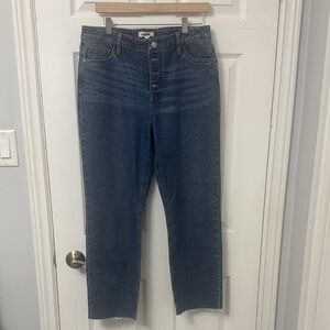 23. Women's Button Fly Blue Jeans